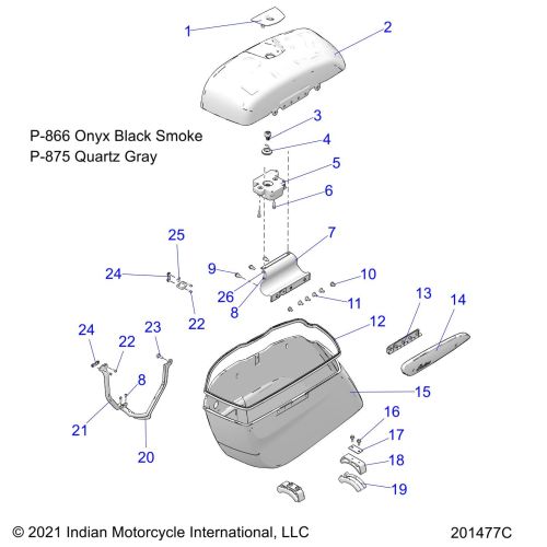 BODY, SADDLEBAG ASM.