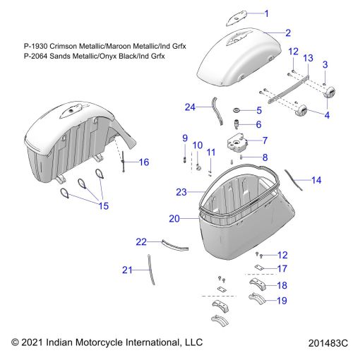 BODY, SADDLEBAG ASM.