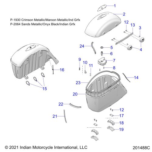 BODY, SADDLEBAG ASM.