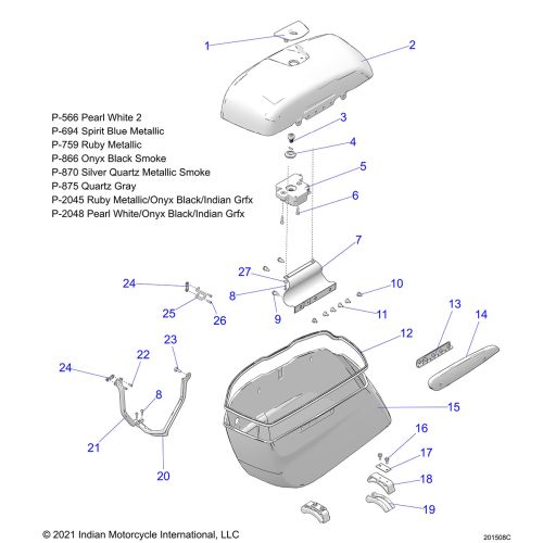 BODY, SADDLEBAG ASM.