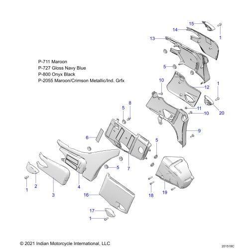 BODY, SIDE / REAR COVERS