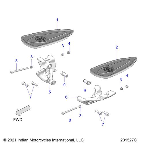 CHASSIS, FLOORBOARD, DRIVER