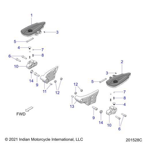 CHASSIS, FLOORBOARD, PASSENGER