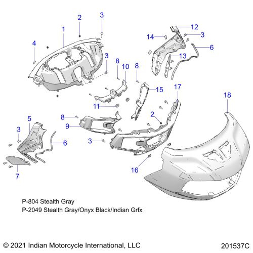 BODY, FAIRING ASM 1