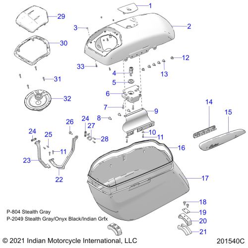 BODY, SADDLEBAG ASM.