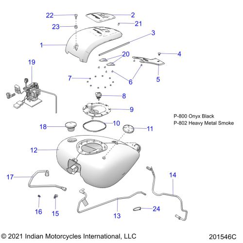 FUEL SYSTEM, FUEL TANK ASM.