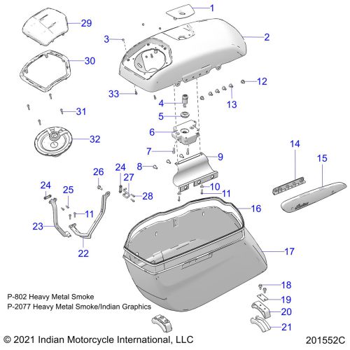 BODY, SADDLEBAG ASM.