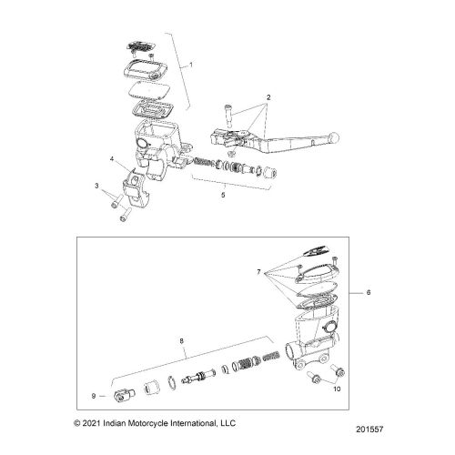 BRAKES, MASTER CYL., FRONT AND REAR