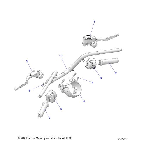 STEERING, HANDLEBAR ASSEMBLY