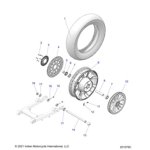 WHEEL, REAR