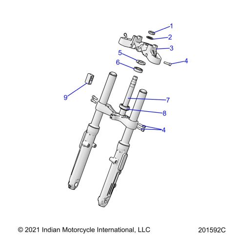 STEERING, UPPER AND LOWER CLAMPS