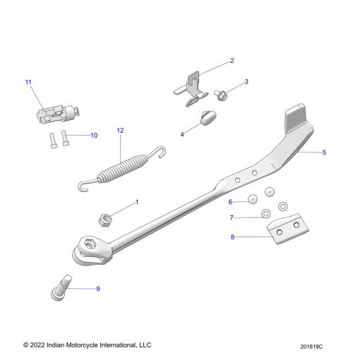 CHASSIS, SIDE STAND