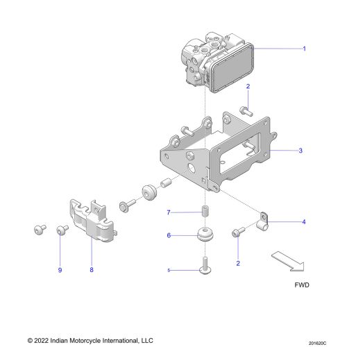 BRAKES, ABS MODULE ASM.