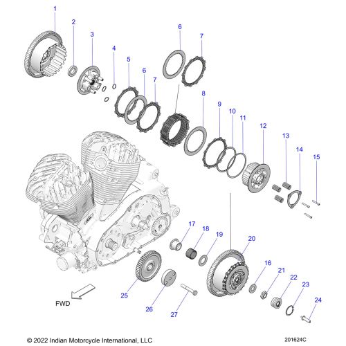 DRIVE TRAIN, CLUTCH AND PRIMARY DRIVE