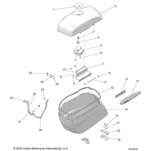 BODY, SADDLEBAG ASM.