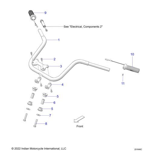 STEERING, HANDLEBAR MOUNTING AND GRIPS