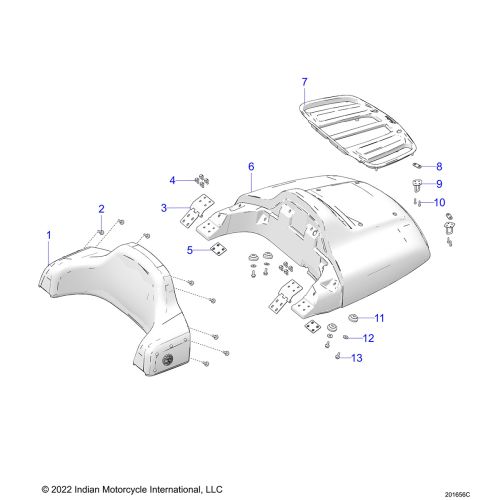 BODY, TRUNK LID AND BACKREST ASM.