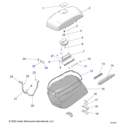 BODY, SADDLEBAG ASM.