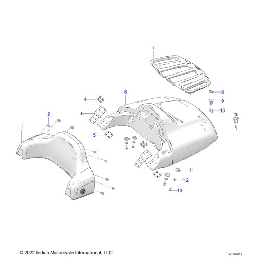 BODY, TRUNK LID AND BACKREST ASM.