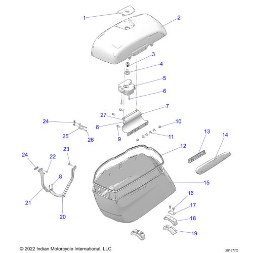 BODY, SADDLEBAG ASM.