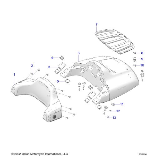 BODY, TRUNK LID AND BACKREST ASM.