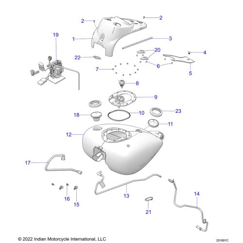 FUEL SYSTEM, FUEL TANK ASM.