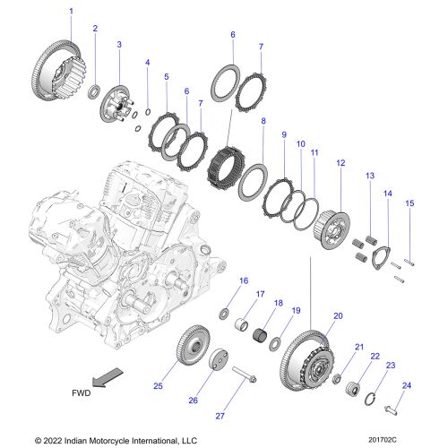 DRIVE TRAIN, CLUTCH AND PRIMARY DRIVE