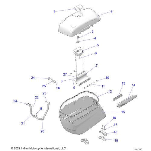 BODY, SADDLEBAG ASM.