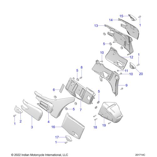 BODY, SIDE / REAR COVERS