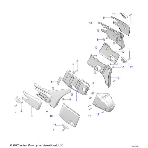 BODY, SIDE / REAR COVERS