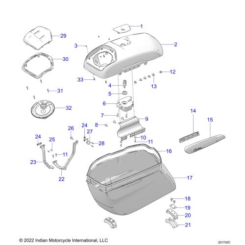 BODY, SADDLEBAG ASM.