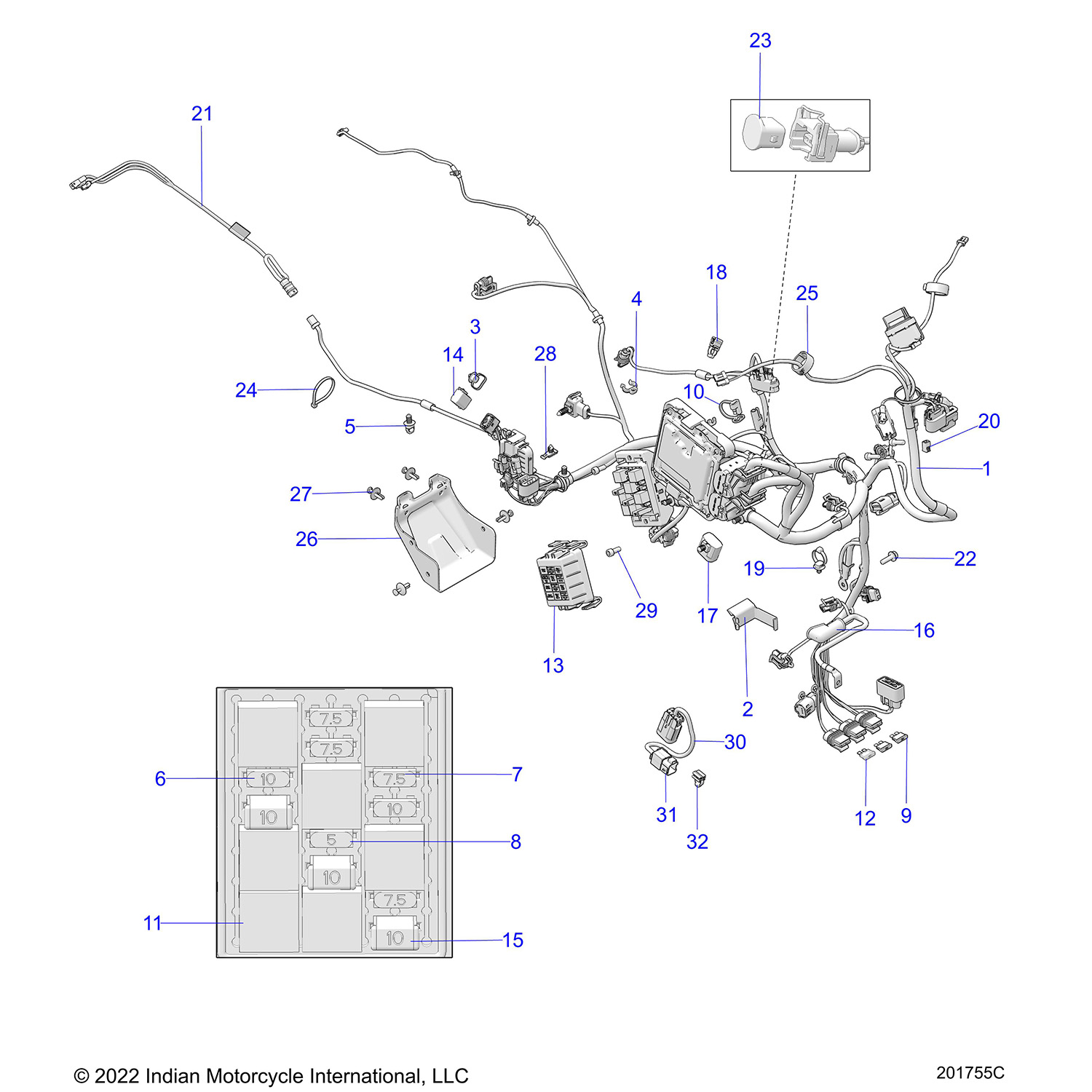 ELECTRICAL, WIRE HARNESS