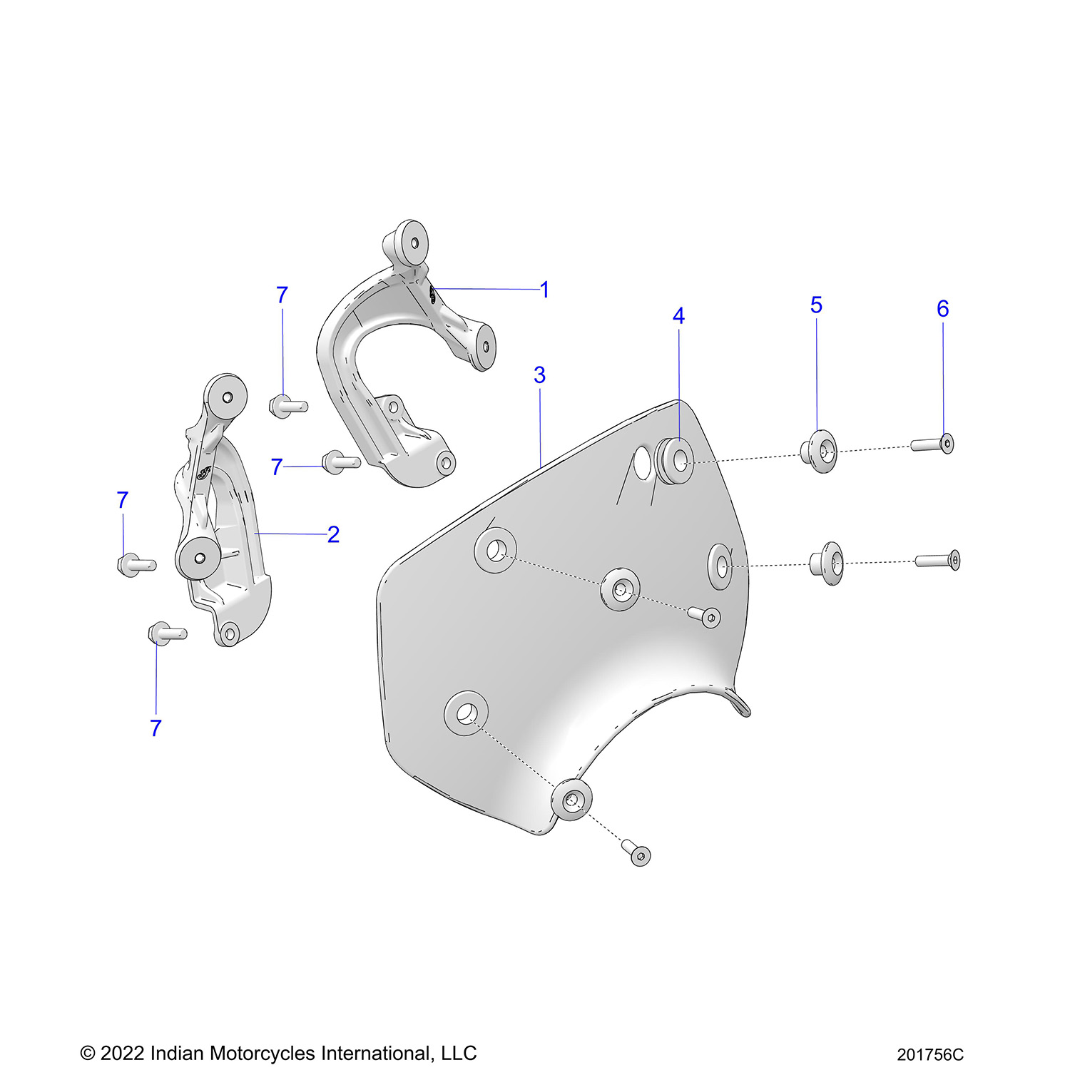 BODY, WINDSHIELD AND MOUNTING