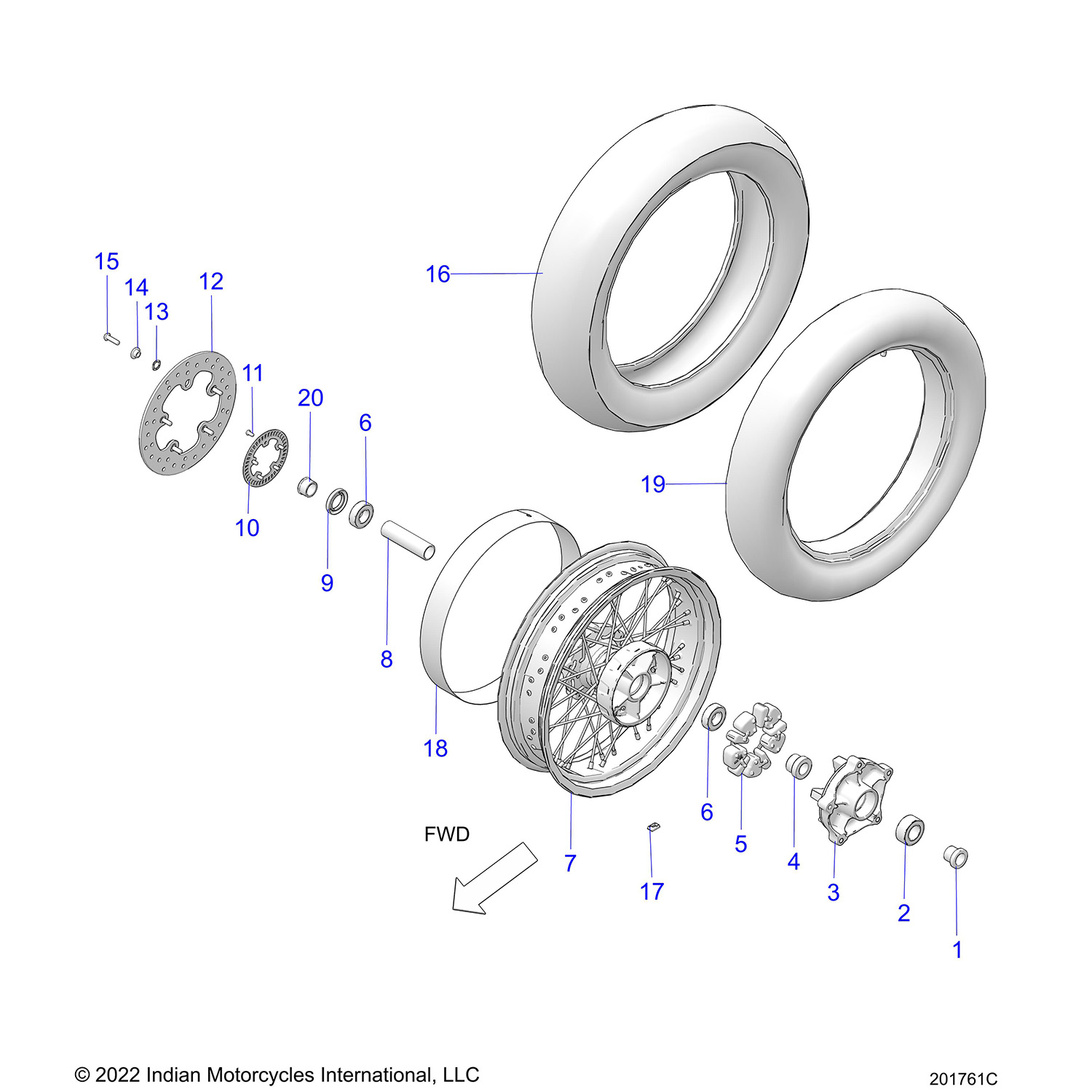 WHEEL, REAR (INTL ONLY)