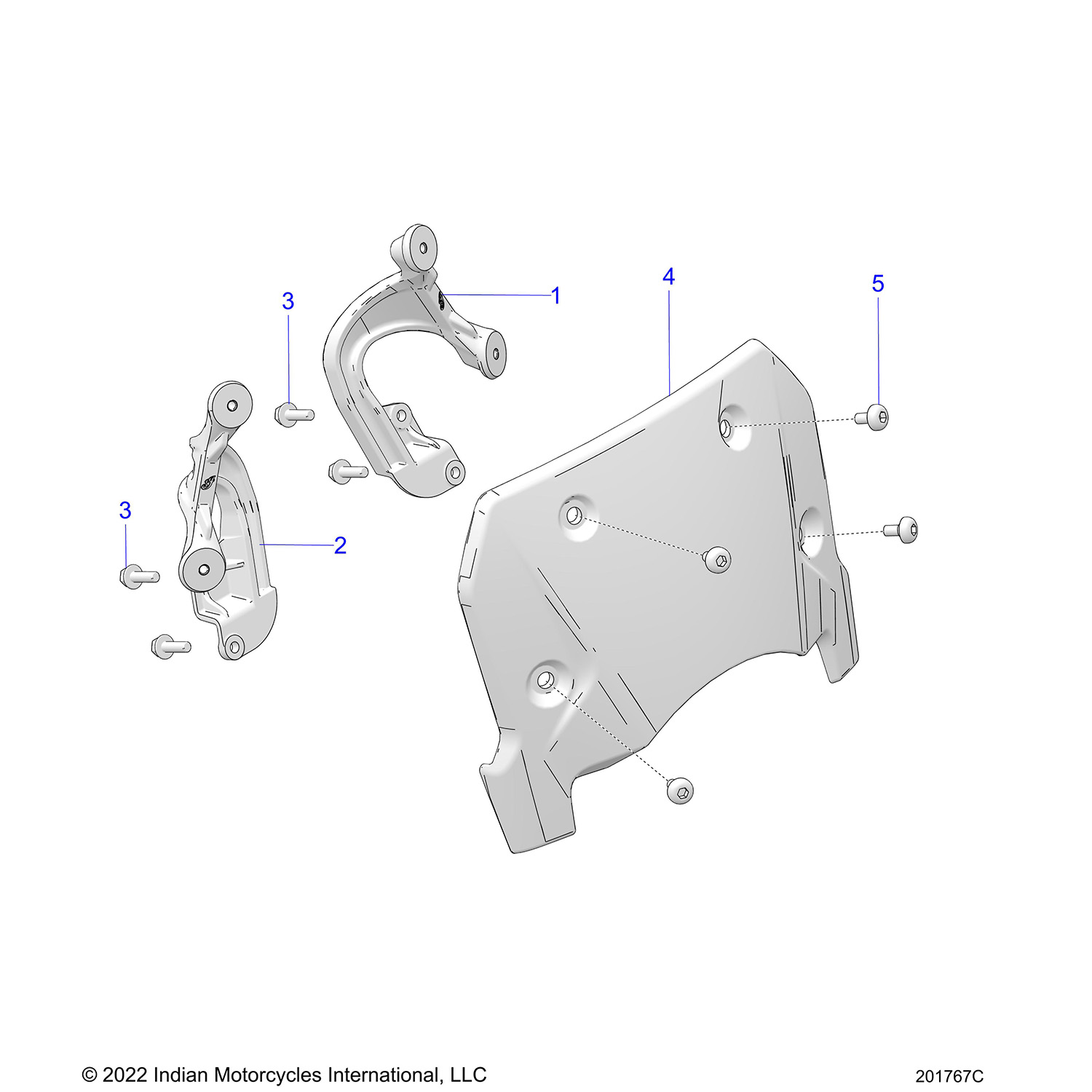 BODY, WINDSHIELD AND MOUNTING (FTR SPORT)