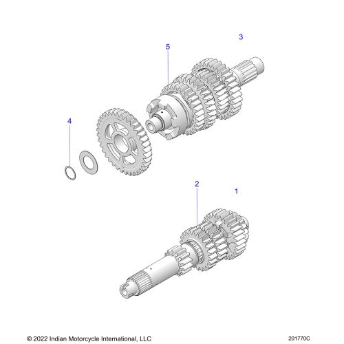 DRIVE TRAIN, INPUT / OUTPUT SHAFT ASM.