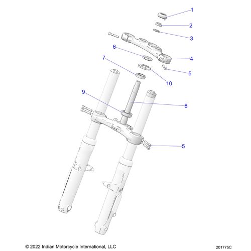 STEERING, UPPER AND LOWER CLAMPS