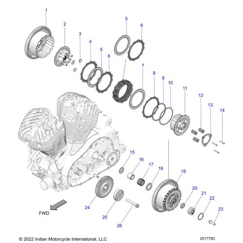 DRIVE TRAIN, CLUTCH AND PRIMARY DRIVE