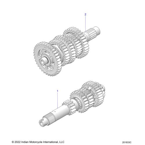 DRIVE TRAIN, INPUT / OUTPUT SHAFT ASM.