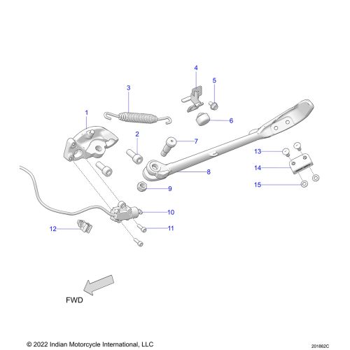 CHASSIS, SIDE STAND