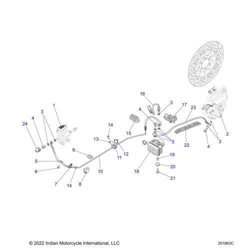 BRAKES, REAR ASM., W / ABS