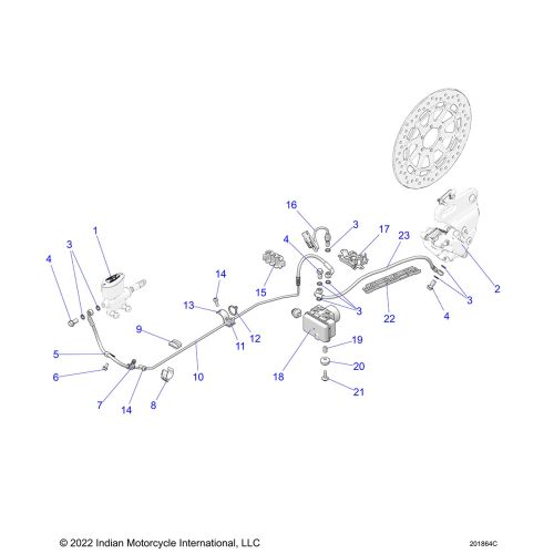 BRAKES, REAR ASM., W / ABS