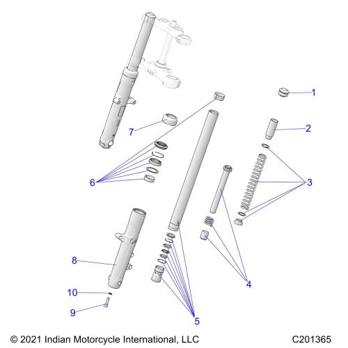 SUSPENSION, FRONT FORKS