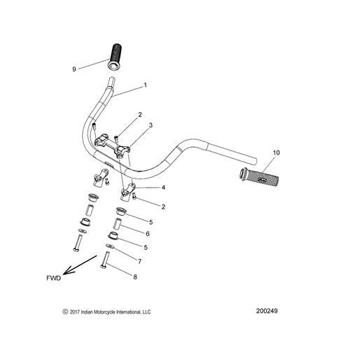 WELD-HANDLEBAR,CRUISE,BLK