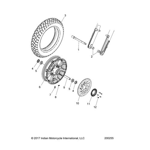 AXLE, FRONT