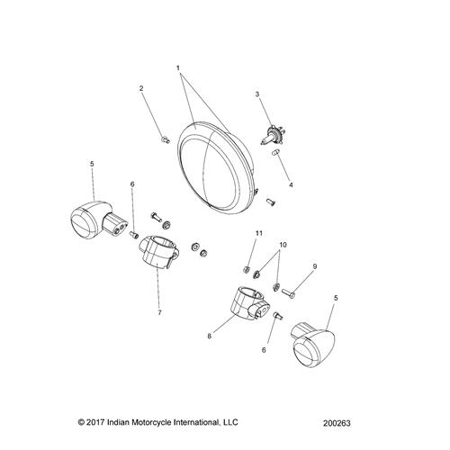 ASM-HEADLIGHT/RING,BOB