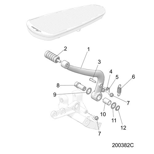 ASM., BRAKE LEVER, BLACK [INCL. CLEVIS PIN]