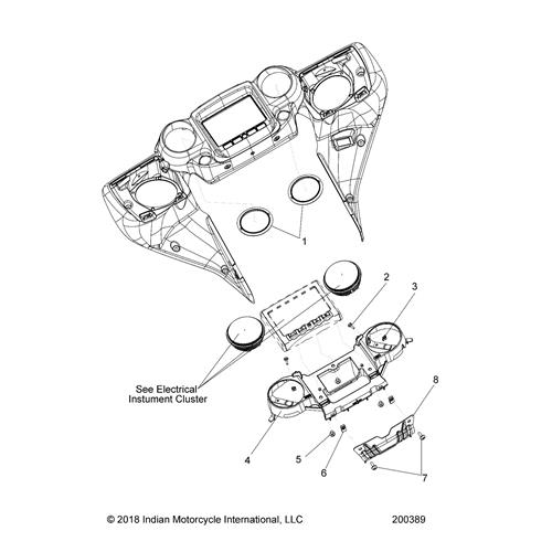 BEZEL-SPEEDO/TACH