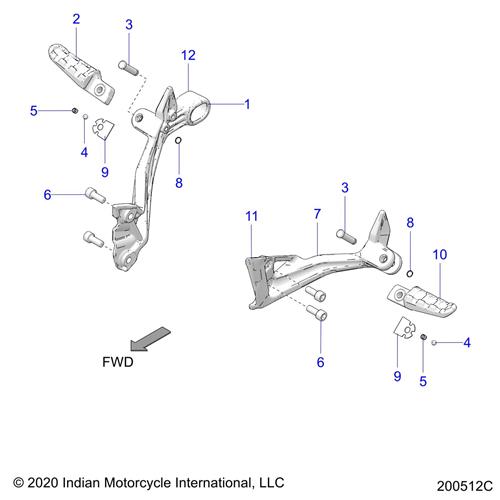 MOUNT-FOOTPEG,PASS,RH,BLK