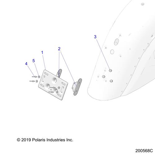 BRACKET-LICENSE PLATE,LOWER